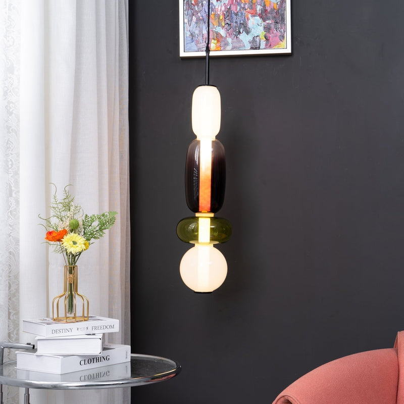 Candy Glass LED Pendant Light – Modern & Colorful Design