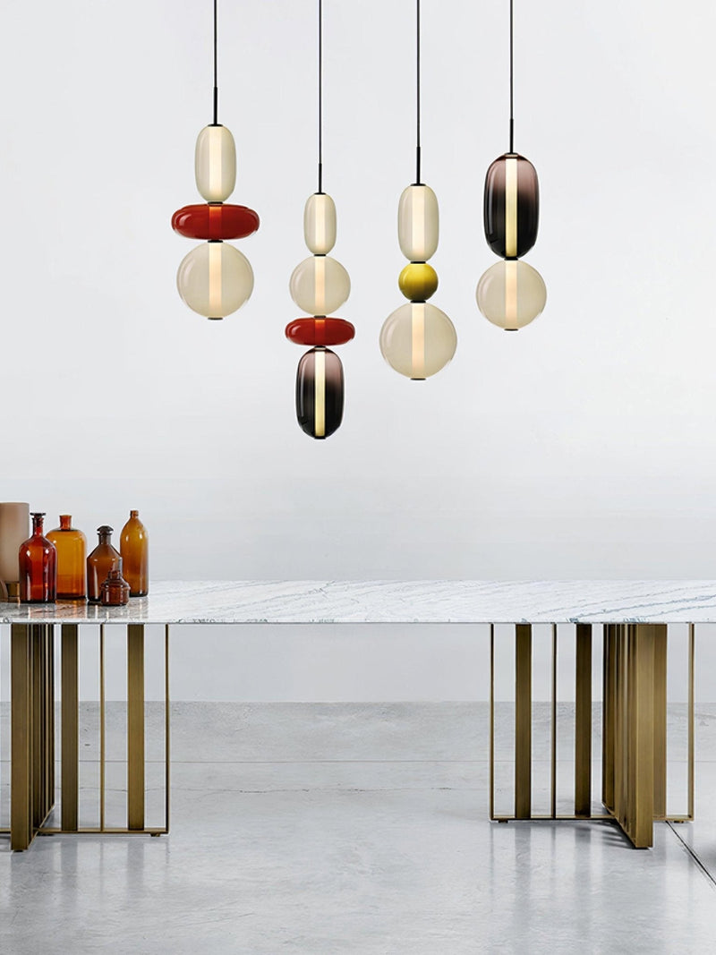 Candy Glass LED Pendant Light – Modern & Colorful Design