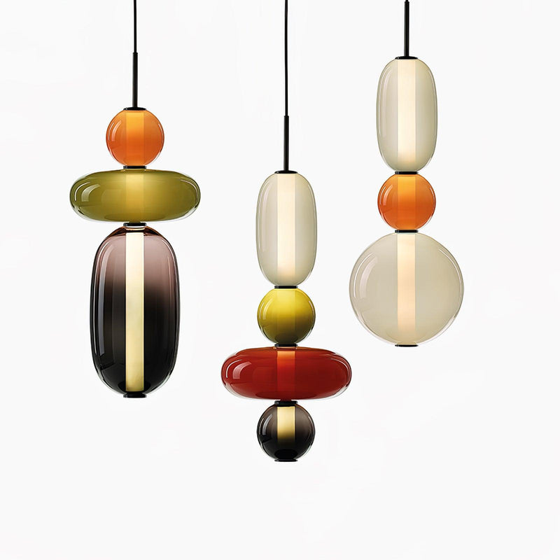Candy Glass LED Pendant Light – Modern & Colorful Design
