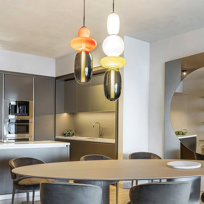 Candy Glass LED Pendant Light – Modern & Colorful Design