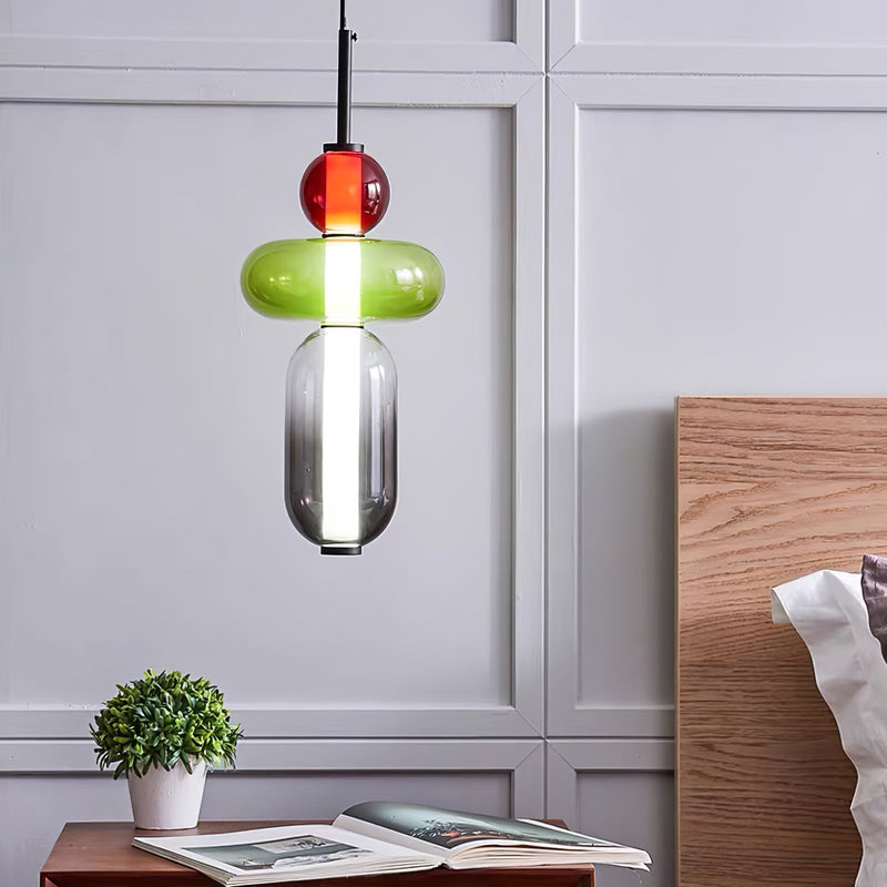 Candy Glass LED Pendant Light – Modern & Colorful Design