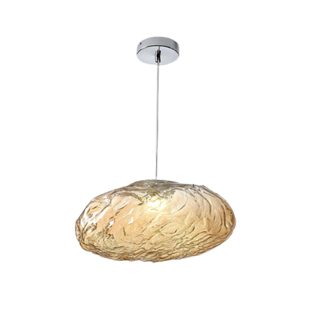 Minimalist Blown Glass Pendant Light – Modern & Elegant LED Design