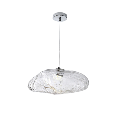Minimalist Blown Glass Pendant Light – Modern & Elegant LED Design