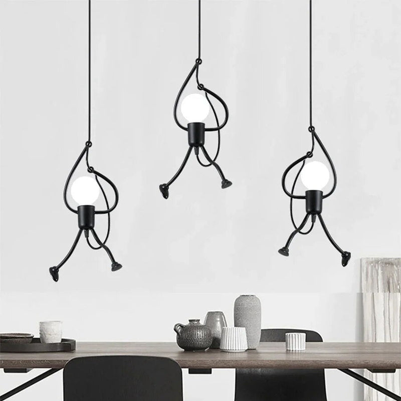 Doll-Shaped Pendant Light – Playful & Whimsical Interior Lighting