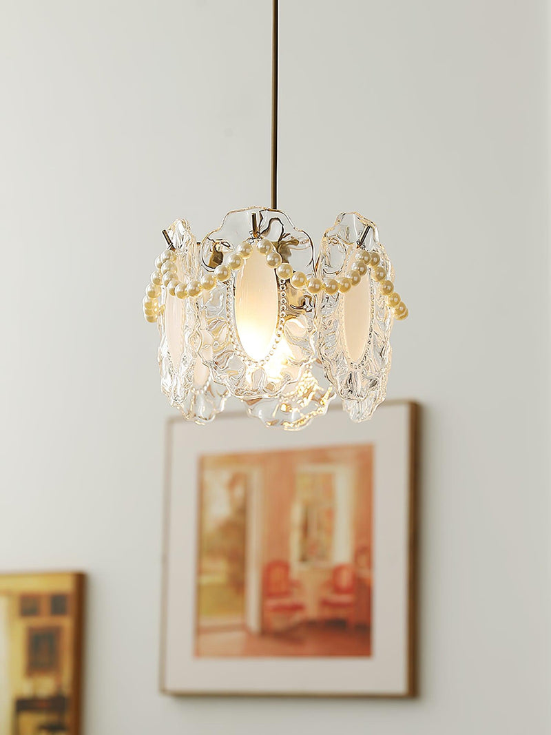 Floral Glass Pendant Light – Elegant & Nature-Inspired LED Design