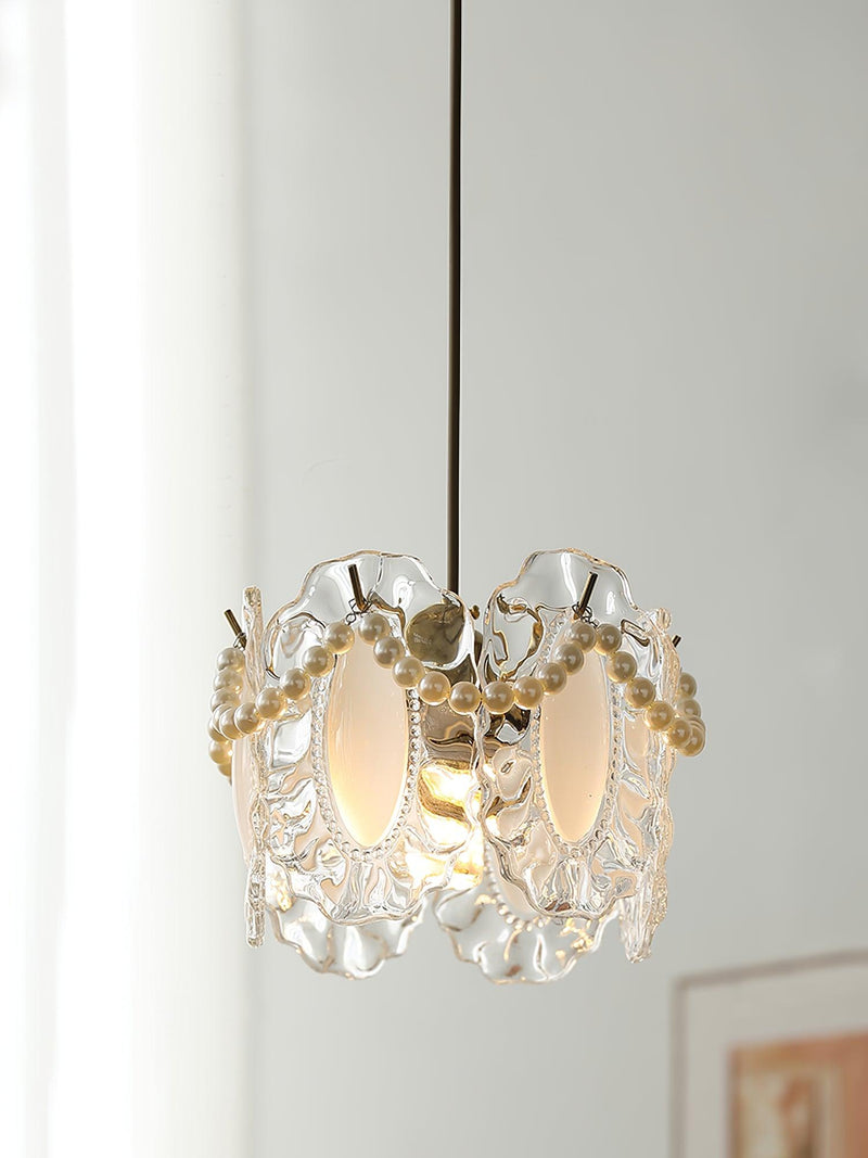 Floral Glass Pendant Light – Elegant & Nature-Inspired LED Design