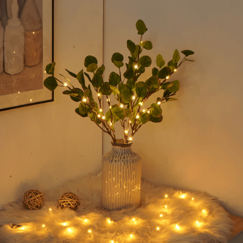 Olive Branch Fairy Lights – LED Decorative Lighting for a Natural Ambiance