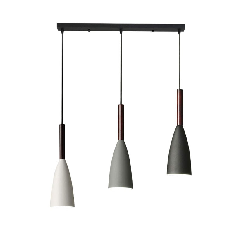 Modern Scandinavian Triple Pendant Light – Adjustable Aluminum Design