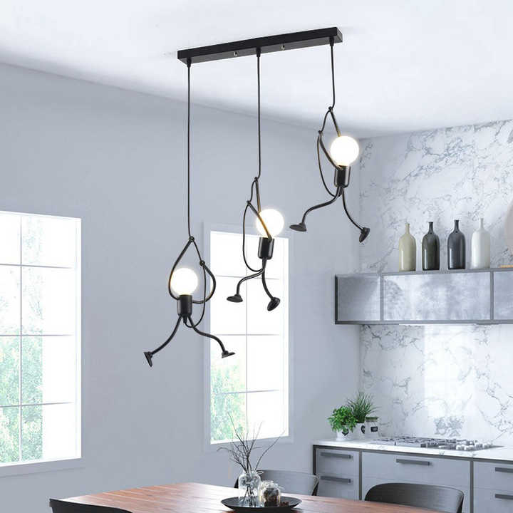 Doll-Shaped Pendant Light – Playful & Whimsical Interior Lighting