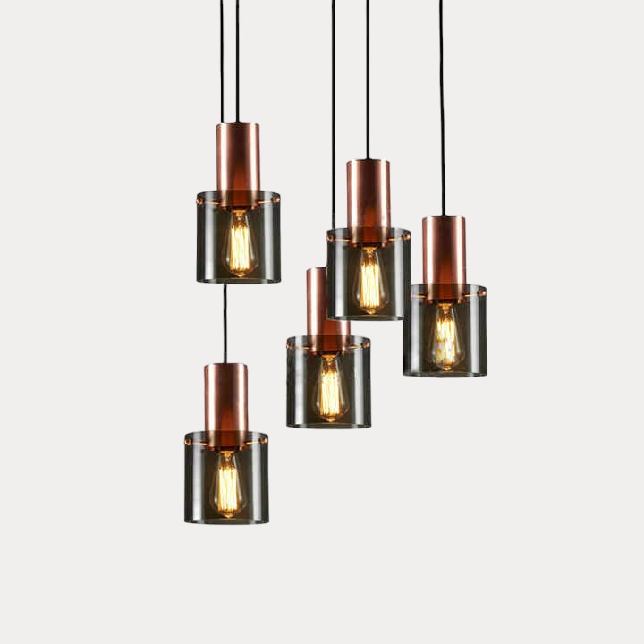 Modern Dining Table Pendant Light – 7 LED Lights for a Warm Ambiance