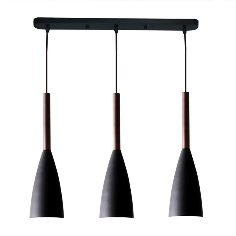 Modern Scandinavian Triple Pendant Light – Adjustable Aluminum Design