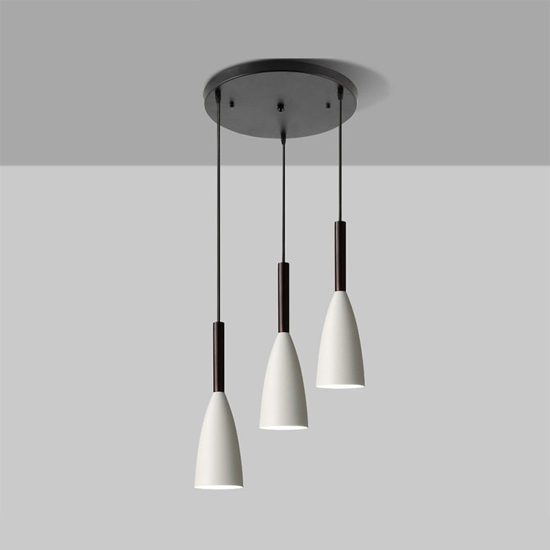 Modern Scandinavian Triple Pendant Light – Adjustable Aluminum Design