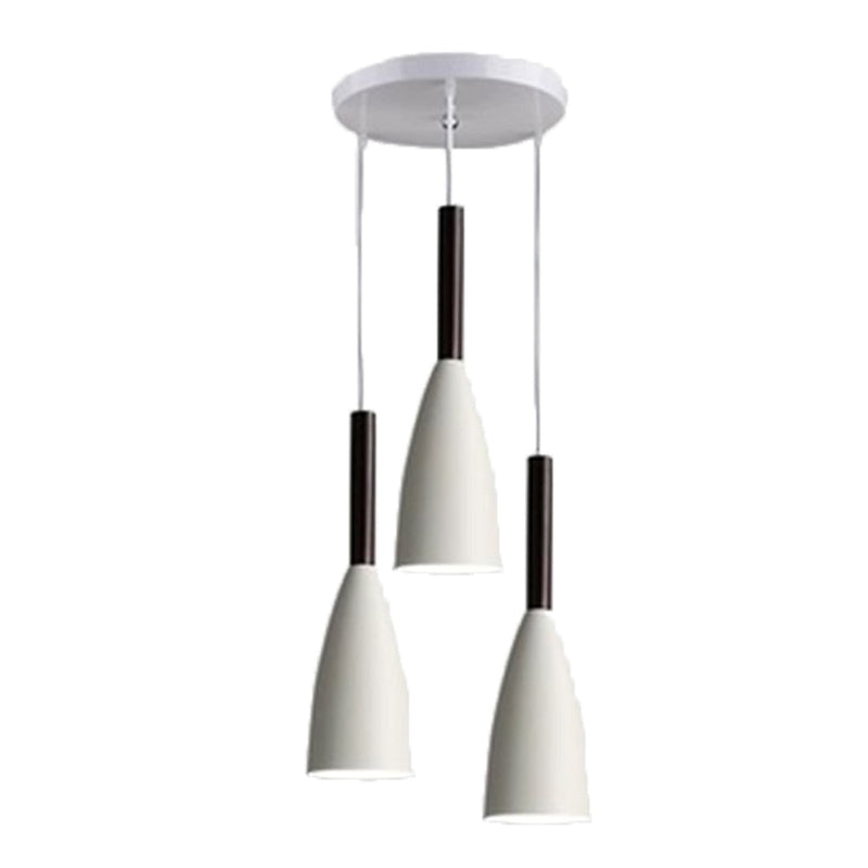 Modern Scandinavian Triple Pendant Light – Adjustable Aluminum Design