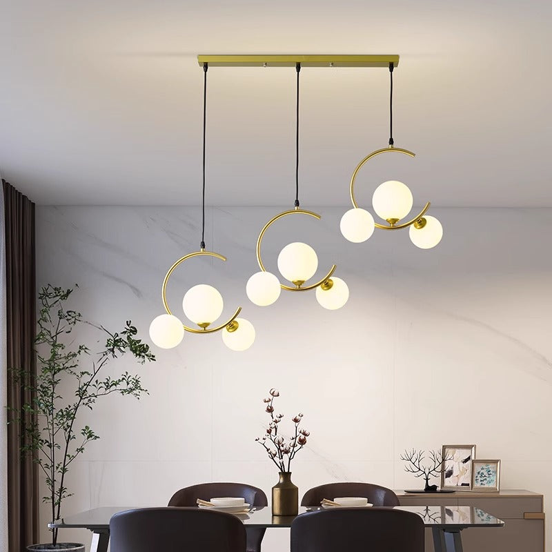 Modern LED Pendant Light – Glass & Acrylic Design for Living &amp; Dining Rooms