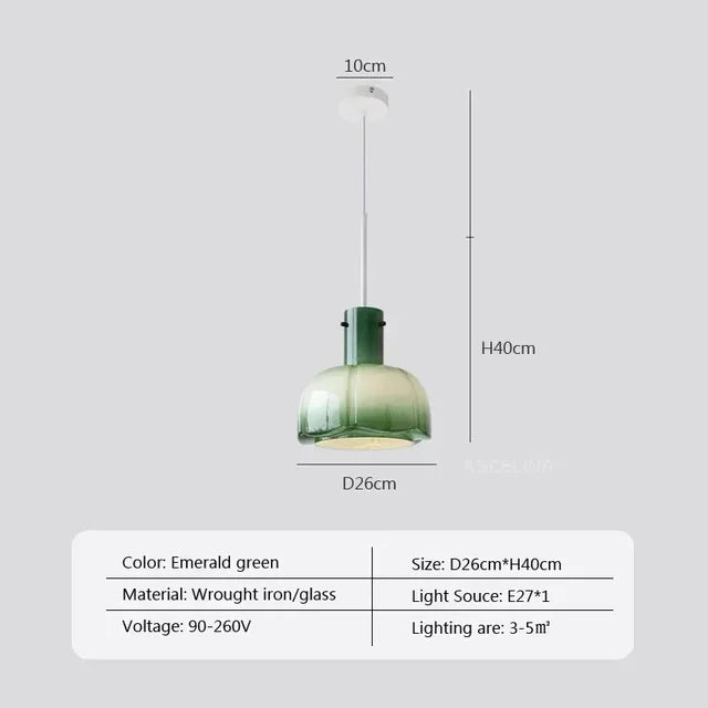 Arctic LED Nordic Pendant Light – Modern Glass & Metal Design with Adjustable Height