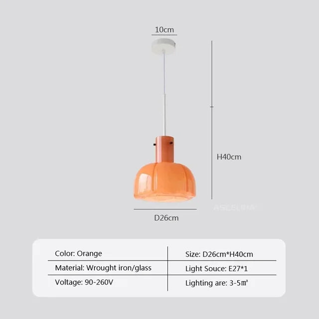 Arctic LED Nordic Pendant Light – Modern Glass & Metal Design with Adjustable Height