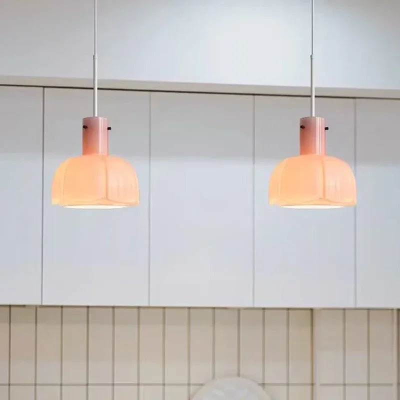 Arctic LED Nordic Pendant Light – Modern Glass & Metal Design with Adjustable Height