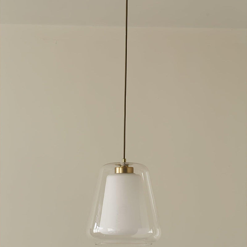Lucinda Glass Pendant Light – Modern LED Design with Metal Base