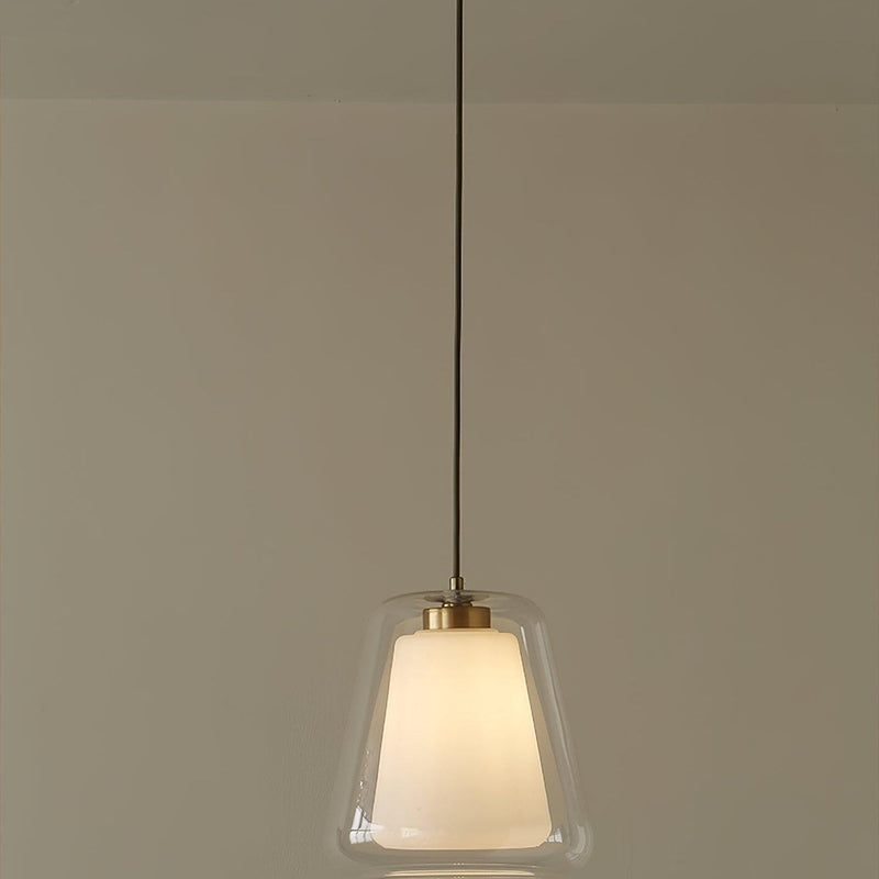 Lucinda Glass Pendant Light – Modern LED Design with Metal Base