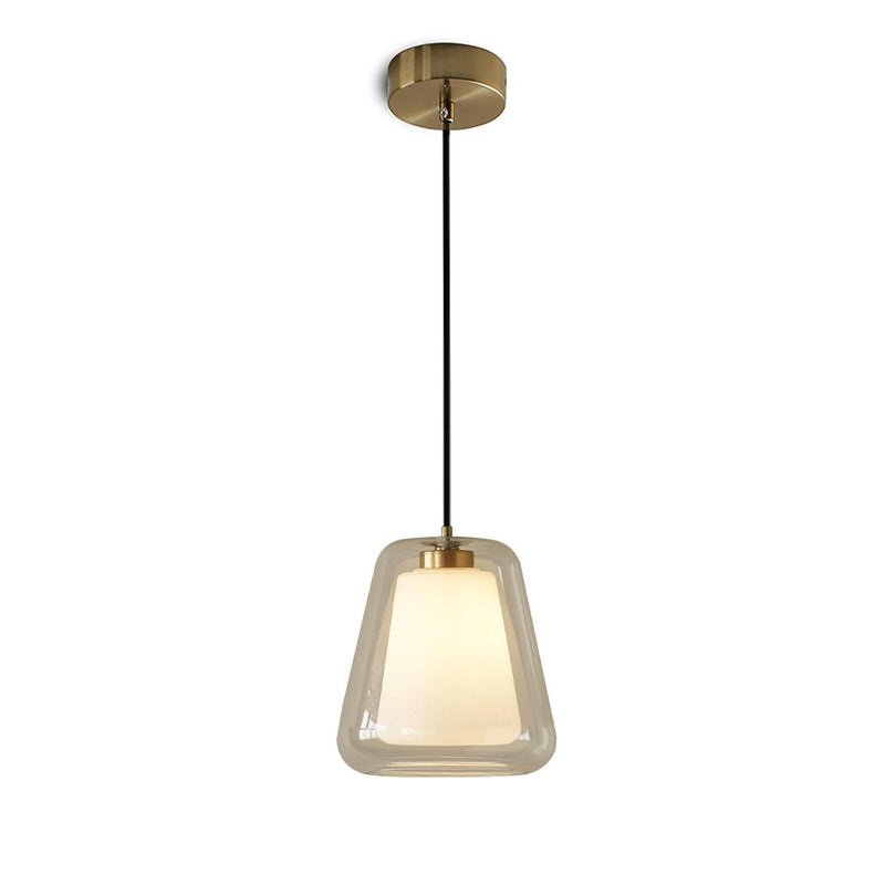 Lucinda Glass Pendant Light – Modern LED Design with Metal Base