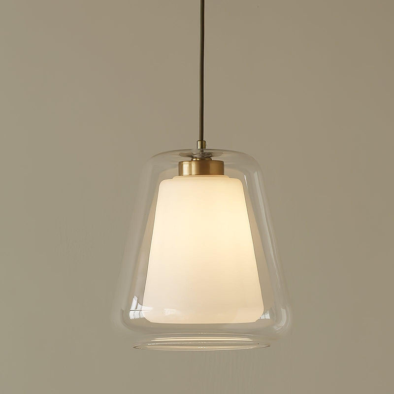 Lucinda Glass Pendant Light – Modern LED Design with Metal Base