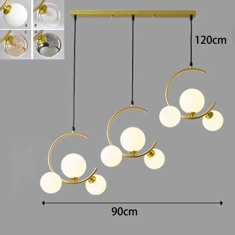 Modern LED Pendant Light – Glass & Acrylic Design for Living &amp; Dining Rooms