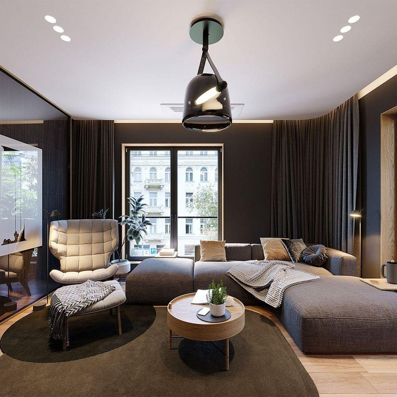 Mona Minimalist Pendant Light – Elegant Metal & Glass LED Design