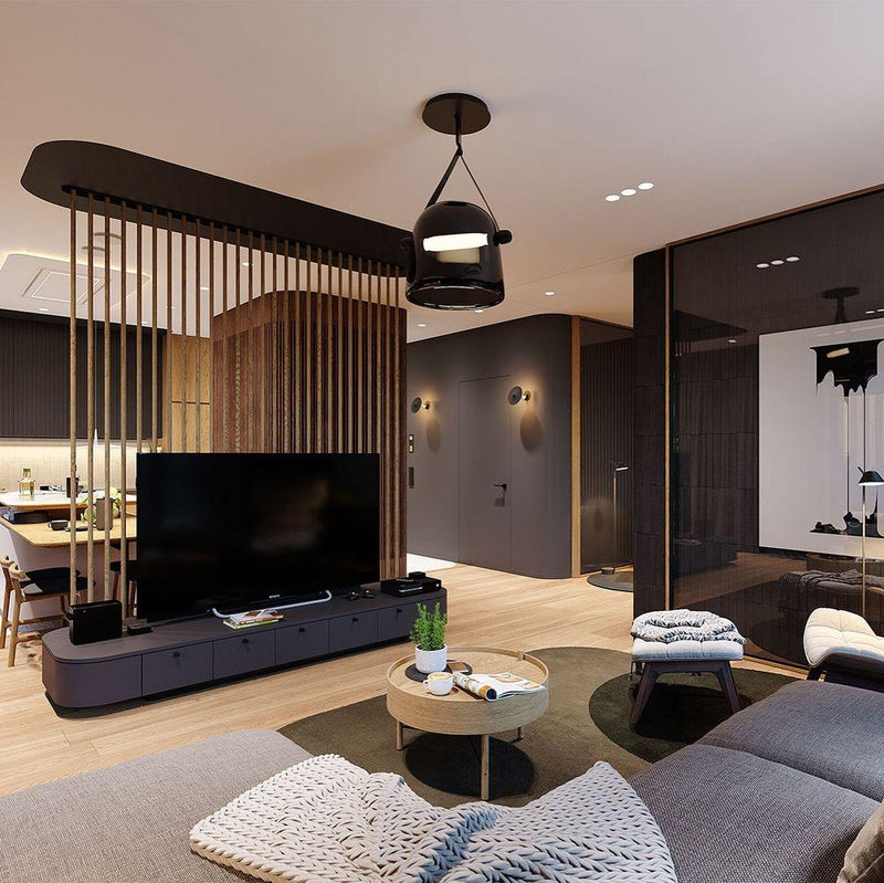 Mona Minimalist Pendant Light – Elegant Metal & Glass LED Design