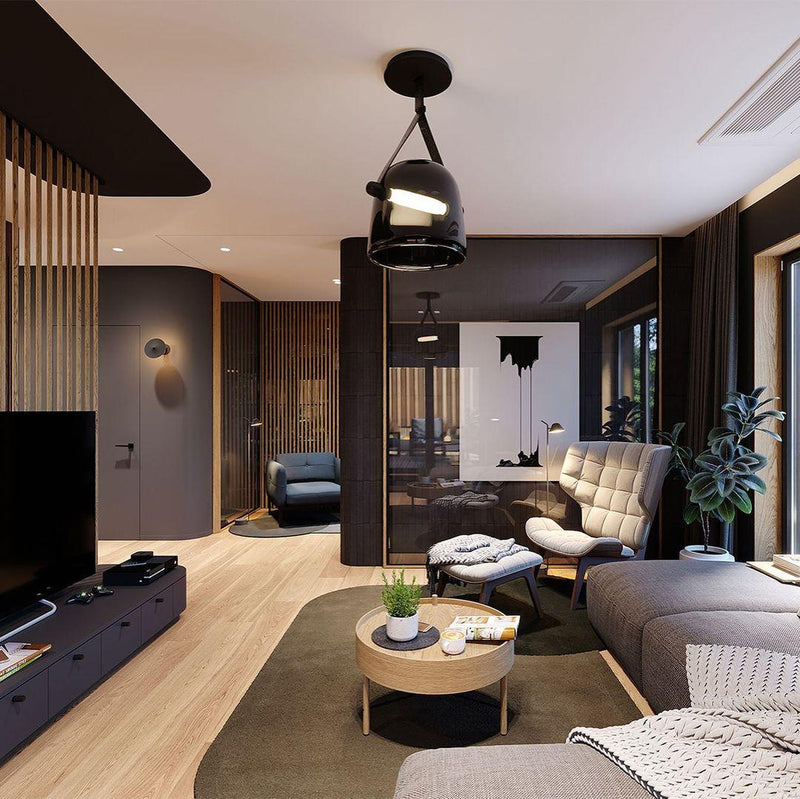 Mona Minimalist Pendant Light – Elegant Metal & Glass LED Design