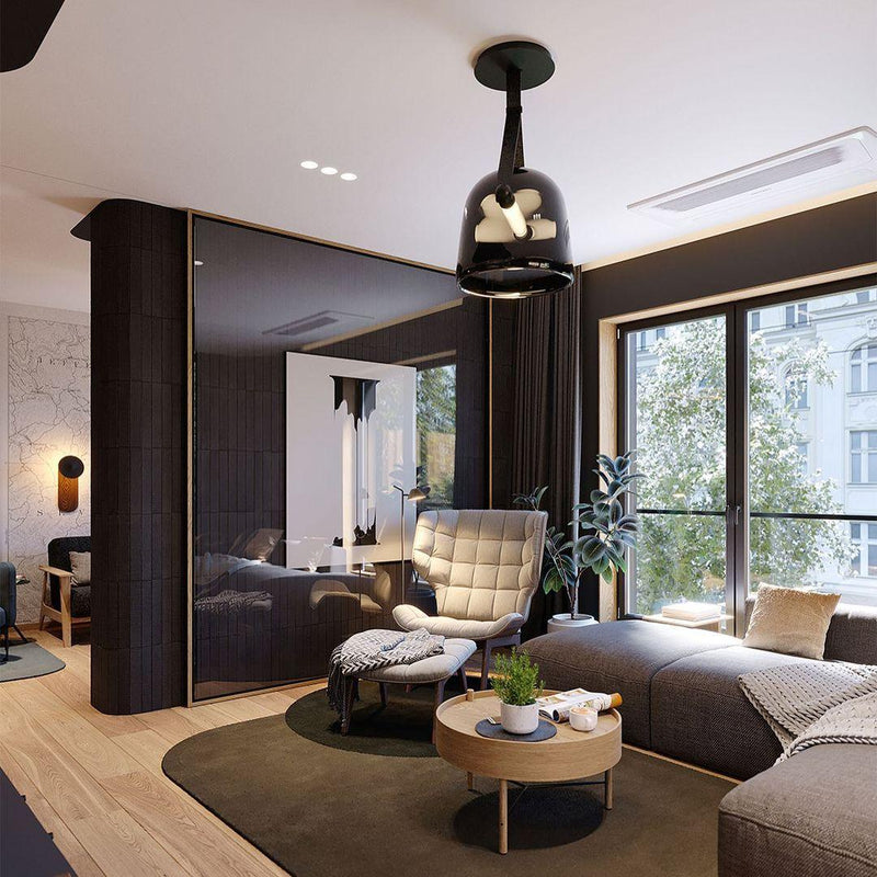 Mona Minimalist Pendant Light – Elegant Metal & Glass LED Design