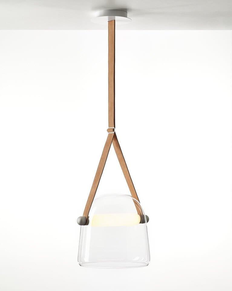 Mona Minimalist Pendant Light – Elegant Metal & Glass LED Design