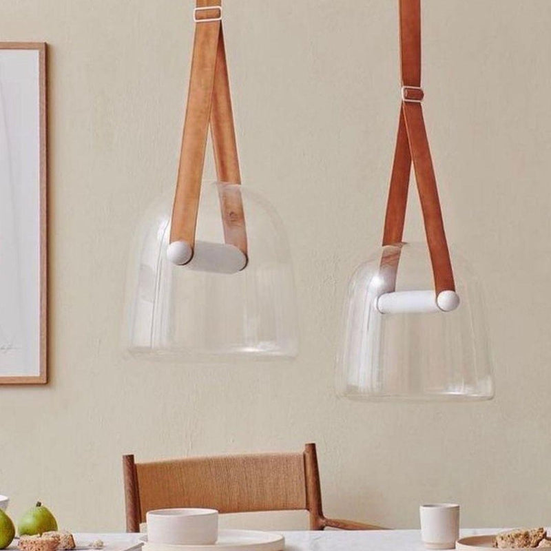 Mona Minimalist Pendant Light – Elegant Metal & Glass LED Design