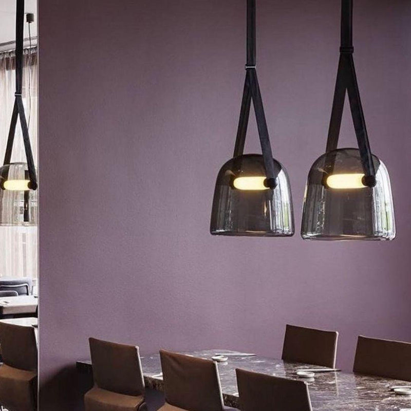 Mona Minimalist Pendant Light – Elegant Metal & Glass LED Design