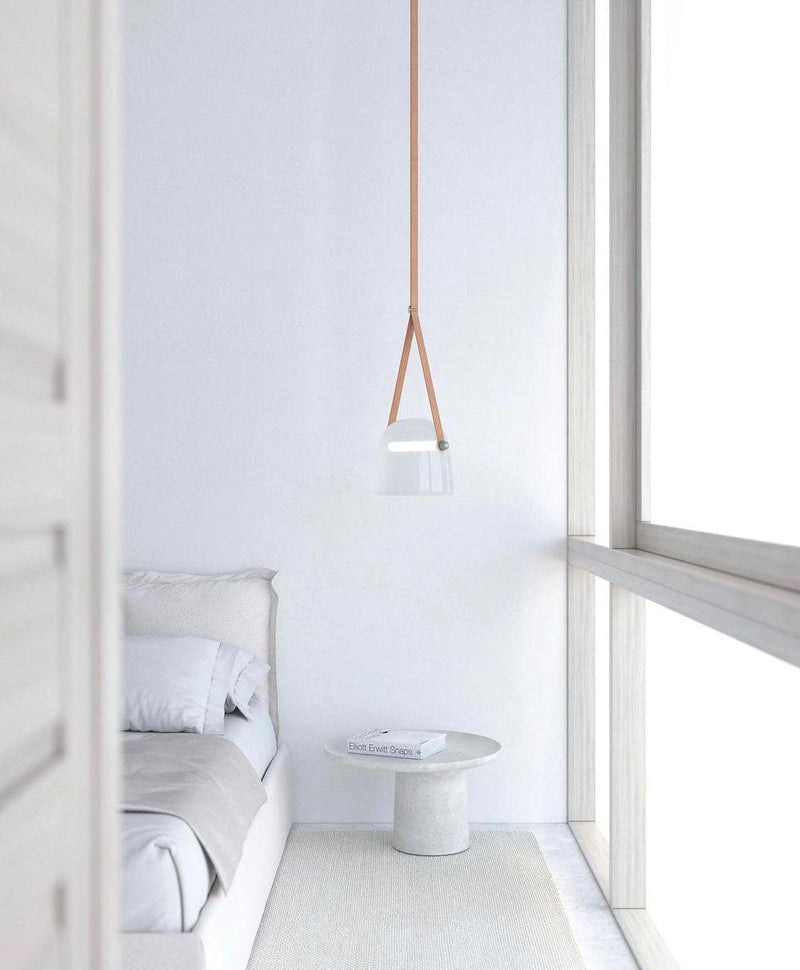 Mona Minimalist Pendant Light – Elegant Metal & Glass LED Design