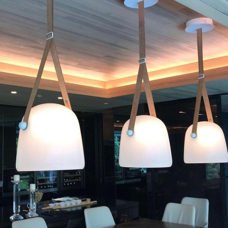 Mona Minimalist Pendant Light – Elegant Metal & Glass LED Design