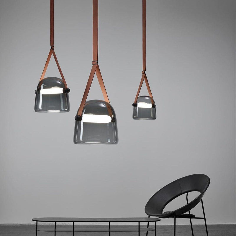 Mona Minimalist Pendant Light – Elegant Metal & Glass LED Design