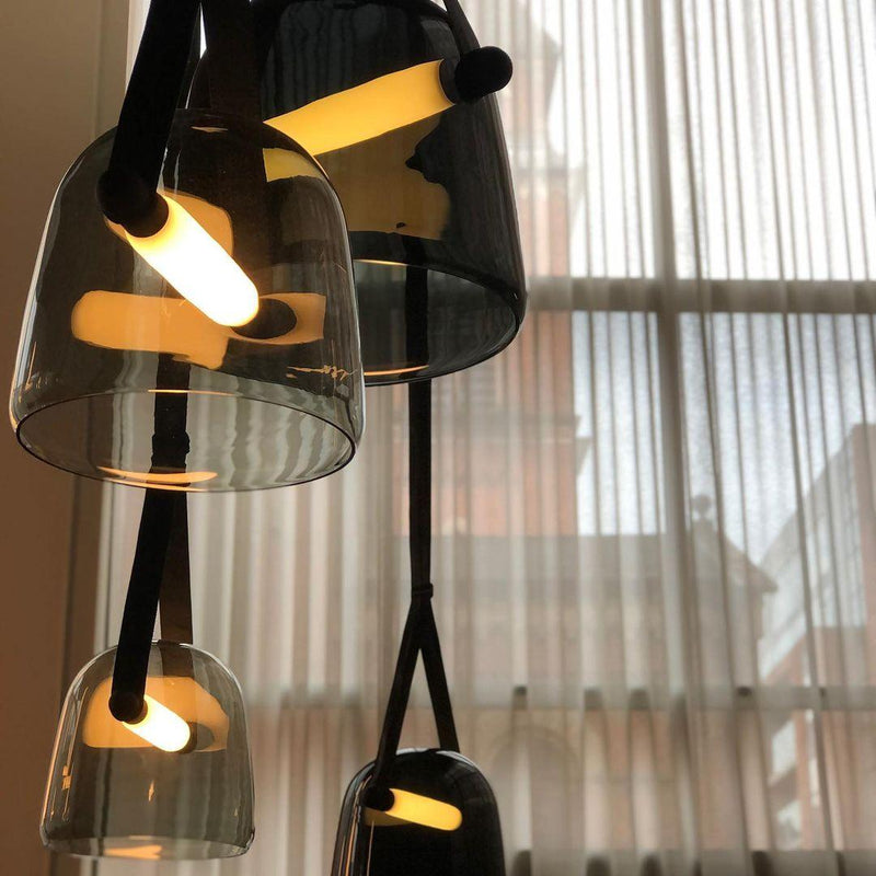 Mona Minimalist Pendant Light – Elegant Metal & Glass LED Design