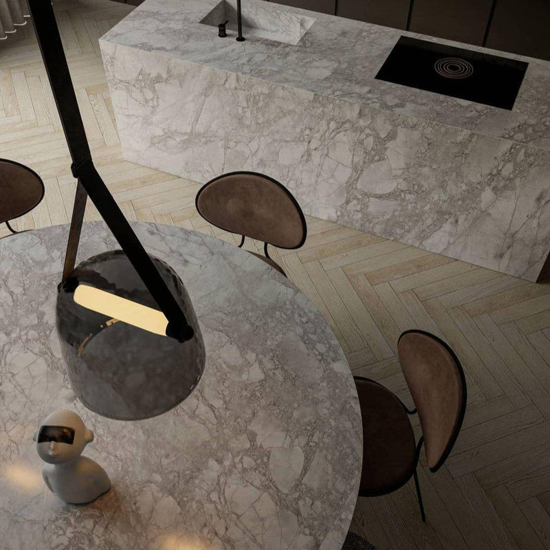 Mona Minimalist Pendant Light – Elegant Metal & Glass LED Design