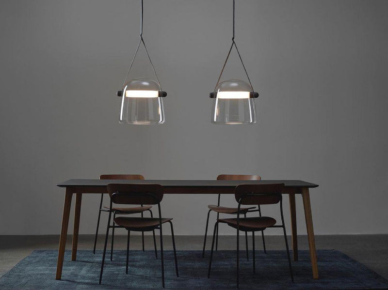 Mona Minimalist Pendant Light – Elegant Metal & Glass LED Design