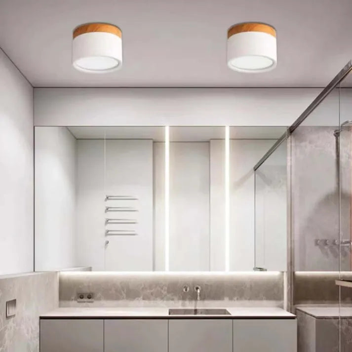 Nordic Cylindrical LED Ceiling Light – Modern & Energy-Efficient Hallway Illumination