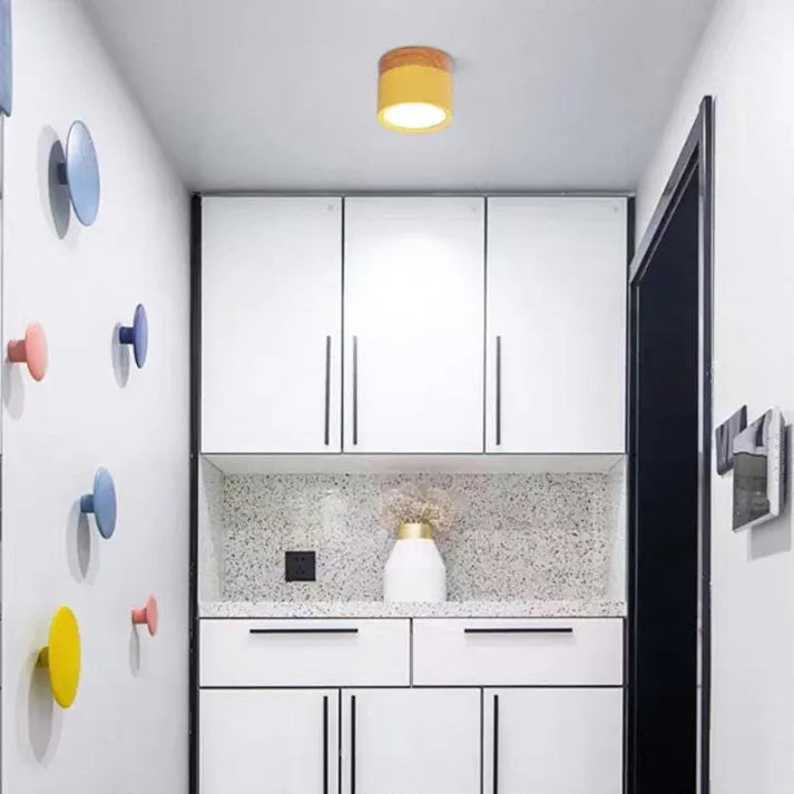 Nordic Cylindrical LED Ceiling Light – Modern & Energy-Efficient Hallway Illumination