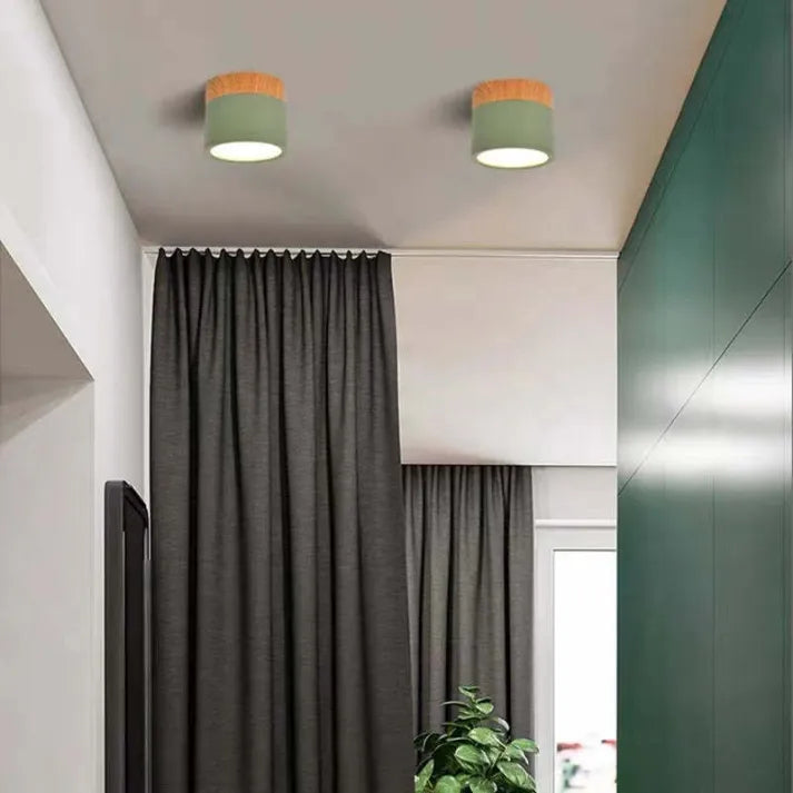 Nordic Cylindrical LED Ceiling Light – Modern & Energy-Efficient Hallway Illumination