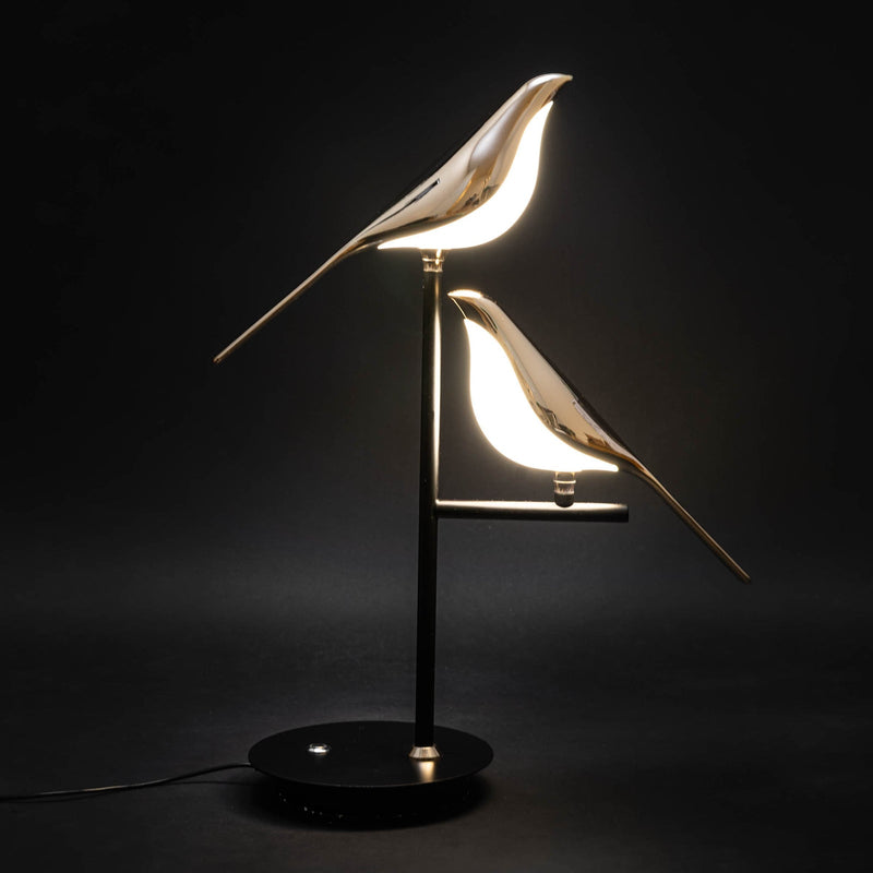 BirdLamp LED Desk Light – Postmodern Gold Design for Elegant Workspaces