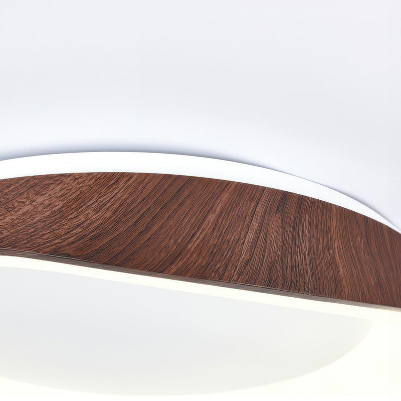 Nordic Artistic LED Ceiling Light – Modern Wood & Metal Design with Soft Illumination
