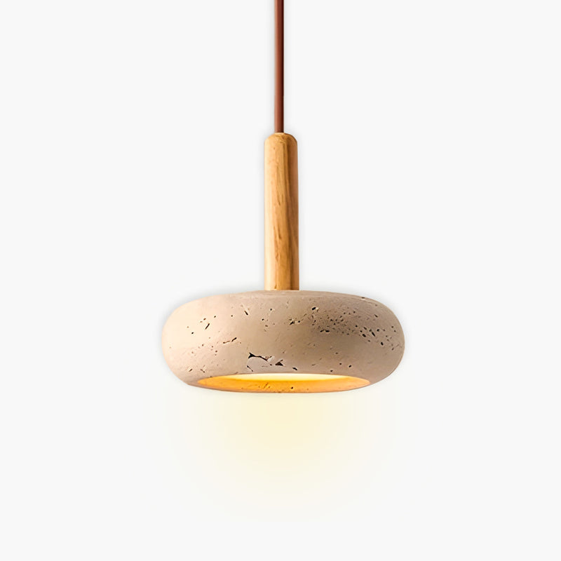 Osho Travertine Pendant Light – Natural Stone Design with Elegant LED Lighting