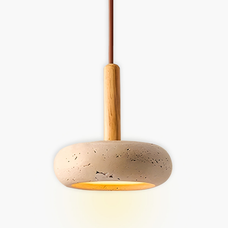 Osho Travertine Pendant Light – Natural Stone Design with Elegant LED Lighting