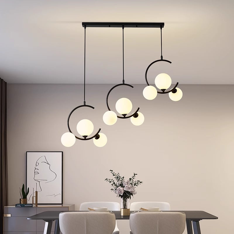 Modern LED Pendant Light – Glass & Acrylic Design for Living &amp; Dining Rooms