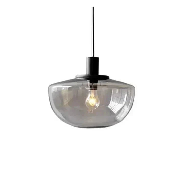 Modern Glass Globe Pendant Light – Elegant Metal & Glass Design for Dining & Kitchen