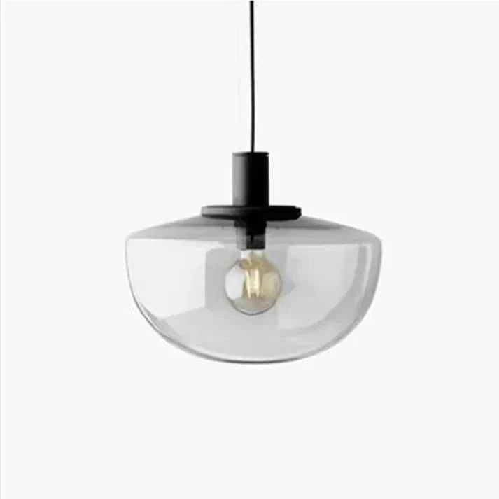 Modern Glass Globe Pendant Light – Elegant Metal & Glass Design for Dining & Kitchen
