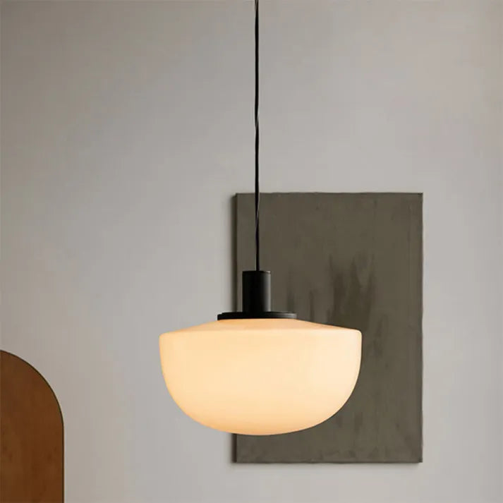 Modern Glass Globe Pendant Light – Elegant Metal & Glass Design for Dining & Kitchen